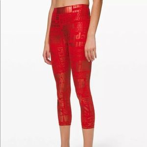 Lululemon Wunder Under High Rise Crop Legging